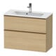 Duravit Waschtischunterschrank D-Neo Compact 81x37,2, b geb/Ei N, 1 Kast, 1 A, wandhängend-1