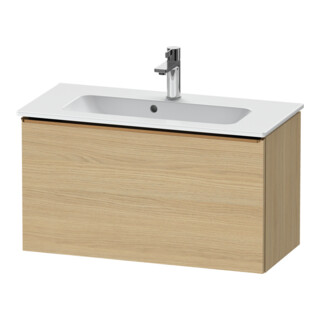 Duravit Waschtischunterschrank D-Neo Compact 81x37,2, b geb/Eiche Nat, 1 Ausz., wandhängend