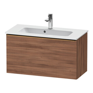 Duravit Waschtischunterschrank D-Neo Compact 81x37,2, b geb/Nussb Nat, 1 Ausz., wandhängend
