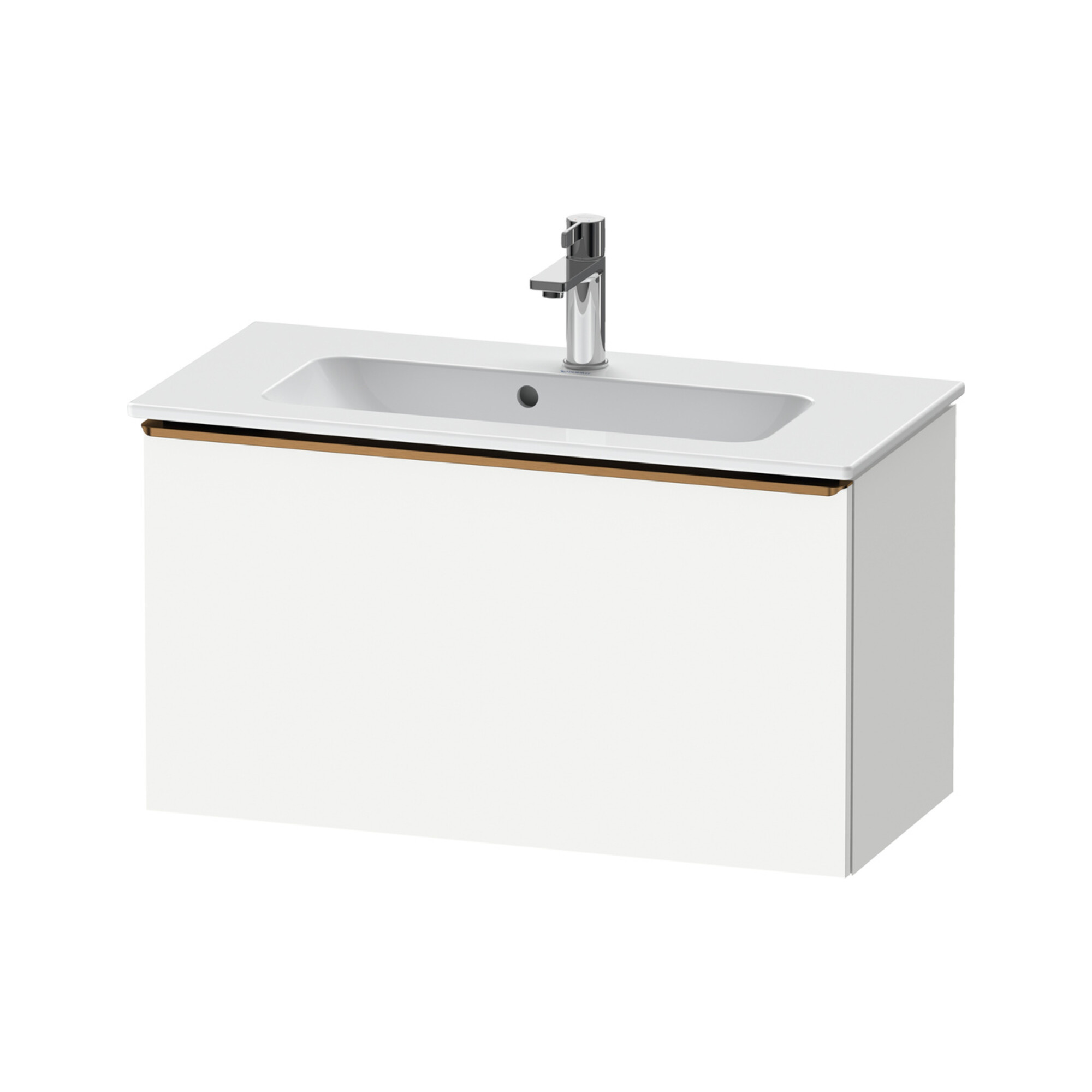 Duravit Waschtischunterschrank D-Neo Compact 81x37,2, bron geb/we ma, 1 Ausz., wandhängend