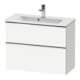 Duravit Waschtischunterschrank D-Neo Compact 81x37,2, c/w m, 1 Kast, 1 Ausz., wandhängend-1