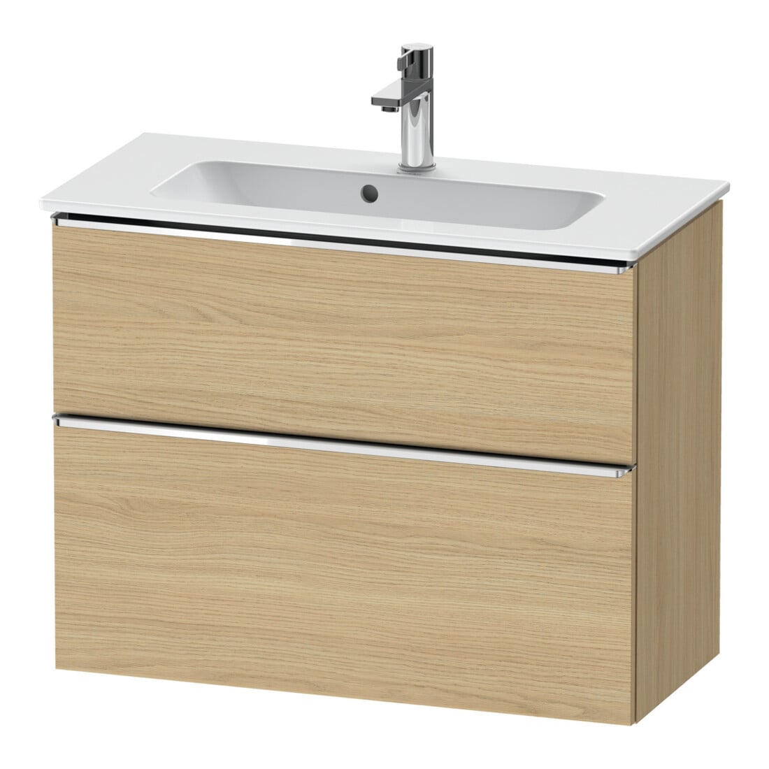 Duravit Waschtischunterschrank D-Neo Compact 81x37,2, ch/Ei N, 1 Kast, 1 Ausz., wandhängend