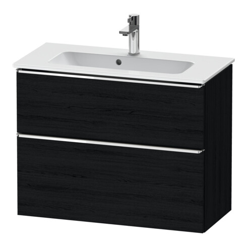 Duravit Waschtischunterschrank D-Neo Compact 81x37,2, ch/Ei s, 1 Kast, 1 Ausz., wandhängend