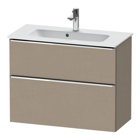 Duravit Waschtischunterschrank D-Neo Compact 81x37,2, ch/Lein, 1 Kast, 1 Ausz., wandhängend