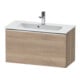 Duravit Waschtischunterschrank D-Neo Compact 81x37,2, chr/Eiche marm., 1 Ausz., wandhängend-1