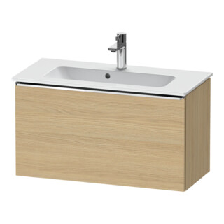 Duravit Waschtischunterschrank D-Neo Compact 81x37,2, chr/Eiche Nat, 1 Ausz., wandhängend