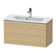 Duravit Waschtischunterschrank D-Neo Compact 81x37,2, chr/Eiche Nat, 1 Ausz., wandhängend-1