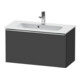 Duravit Waschtischunterschrank D-Neo Compact 81x37,2, chr/Grap ma, 1 Ausz., wandhängend-1