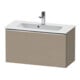 Duravit Waschtischunterschrank D-Neo Compact 81x37,2, chr/Leinen, 1 Ausz., wandhängend-1