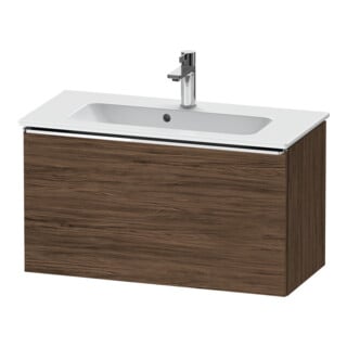 Duravit Waschtischunterschrank D-Neo Compact 81x37,2, chr/Nussb dkl., 1 Ausz., wandhängend