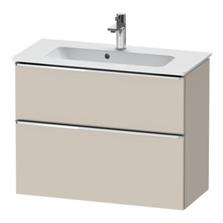 Duravit Waschtischunterschrank D-Neo Compact 81x37,2, chr/Taup m, 1 Kast, 1 A, wandhängend