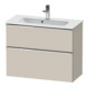 Duravit Waschtischunterschrank D-Neo Compact 81x37,2, chr/Taup m, 1 Kast, 1 A, wandhängend-1
