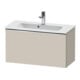 Duravit Waschtischunterschrank D-Neo Compact 81x37,2, chr/Taup ma, 1 Ausz., wandhängend-1