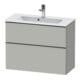 Duravit Waschtischunterschrank D-Neo Compact 81x37,2, ES geb/gr m, 1 Kast, 1 A, wandhängend-1