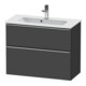 Duravit Waschtischunterschrank D-Neo Compact 81x37,2, ES geb/Gra m, 1 Kast, 1 A, wd-1