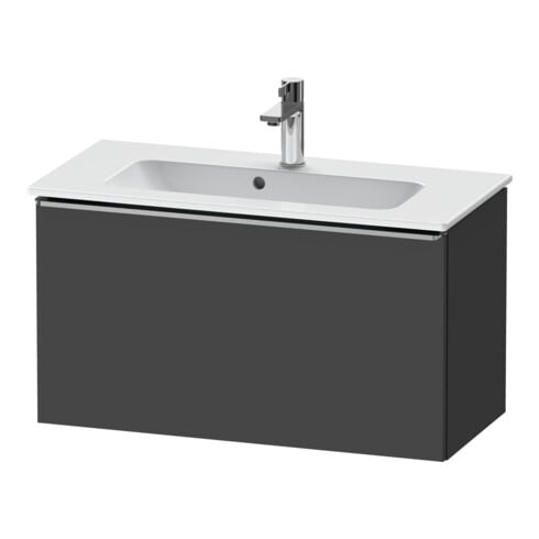Duravit Waschtischunterschrank D-Neo Compact 81x37,2, ES geb/Gra ma, 1 Ausz., wandhängend