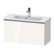 Duravit Waschtischunterschrank D-Neo Compact 81x37,2, ES geb/we hgl, 1 Ausz., wandhängend-1