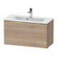 Duravit Waschtischunterschrank D-Neo Compact 81x37,2, g pol/Ei marm., 1 Ausz., wandhängend-1