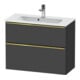 Duravit Waschtischunterschrank D-Neo Compact 81x37,2, g pol/gra m, 1 Kast, 1 A, wandhängend-1