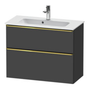 Duravit Waschtischunterschrank D-Neo Compact 81x37,2, g pol/gra m, 1 Kast, 1 A, wandhängend