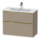 Duravit Waschtischunterschrank D-Neo Compact 81x37,2, g pol/Lei, 1 Kast, 1 A, wandhängend-1