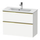 Duravit Waschtischunterschrank D-Neo Compact 81x37,2, g pol/w m, 1 Kast, 1 A, wandhängend-1