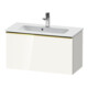 Duravit Waschtischunterschrank D-Neo Compact 81x37,2, g pol/weiß hgl, 1 Ausz., wandhängend-1