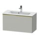Duravit Waschtischunterschrank D-Neo Compact 81x37,2, gol pol/grau ma, 1 Ausz., wandhängend-1