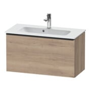 Duravit Waschtischunterschrank D-Neo Compact 81x37,2, sw/Ei marm., 1 Ausz., wandhängend
