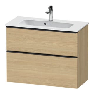 Duravit Waschtischunterschrank D-Neo Compact 81x37,2, sw/Ei N, 1 Kast, 1 Ausz., wandhängend