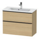 Duravit Waschtischunterschrank D-Neo Compact 81x37,2, sw/Ei N, 1 Kast, 1 Ausz., wandhängend-1
