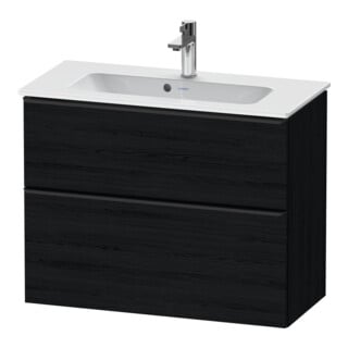 Duravit Waschtischunterschrank D-Neo Compact 81x37,2, sw/Ei s, 1 Kast, 1 Ausz., wandhängend