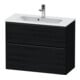 Duravit Waschtischunterschrank D-Neo Compact 81x37,2, sw/Ei s, 1 Kast, 1 Ausz., wandhängend-1