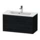 Duravit Waschtischunterschrank D-Neo Compact 81x37,2, sw/Ei sw, 1 Ausz., wandhängend-1