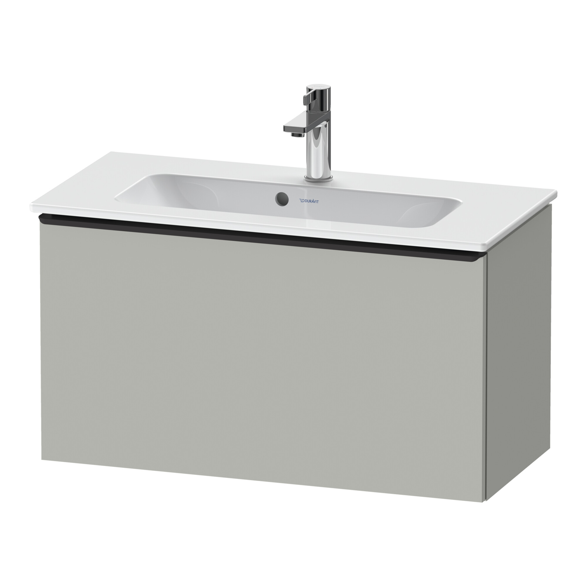 Duravit Waschtischunterschrank D-Neo Compact 81x37,2, sw/gr ma, 1 Ausz., wandhängend