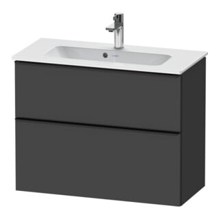 Duravit Waschtischunterschrank D-Neo Compact 81x37,2, sw/Grap m, 1 Kast, 1 A, wandhängend