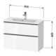 Duravit Waschtischunterschrank D-Neo Compact 81x37,2, sw/Grap m, 1 Kast, 1 A, wandhängend