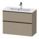 Duravit Waschtischunterschrank D-Neo Compact 81x37,2, sw/Leinen, 1 Kast, 1 A, wandhängend-1