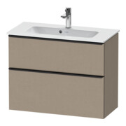 Duravit Waschtischunterschrank D-Neo Compact 81x37,2, sw/Leinen, 1 Kast, 1 A, wandhängend