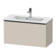 Duravit Waschtischunterschrank D-Neo Compact 81x37,2, sw/Taup ma, 1 Ausz., wandhängend-1