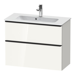 Duravit Waschtischunterschrank D-Neo Compact 81x37,2, sw/w g, 1 Kast, 1 Ausz., wandhängend