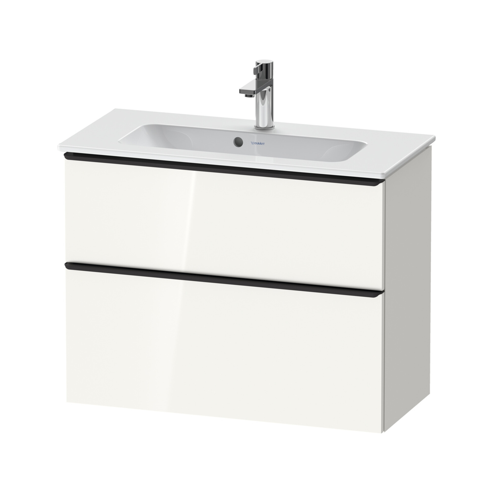 Duravit Waschtischunterschrank D-Neo Compact 81x37,2, sw/w g, 1 Kast, 1 Ausz., wandhängend