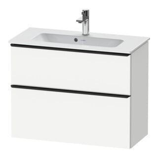Duravit Waschtischunterschrank D-Neo Compact 81x37,2, sw/w m, 1 Kast, 1 Ausz., wandhängend