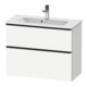 Duravit Waschtischunterschrank D-Neo Compact 81x37,2, sw/w m, 1 Kast, 1 Ausz., wandhängend-1