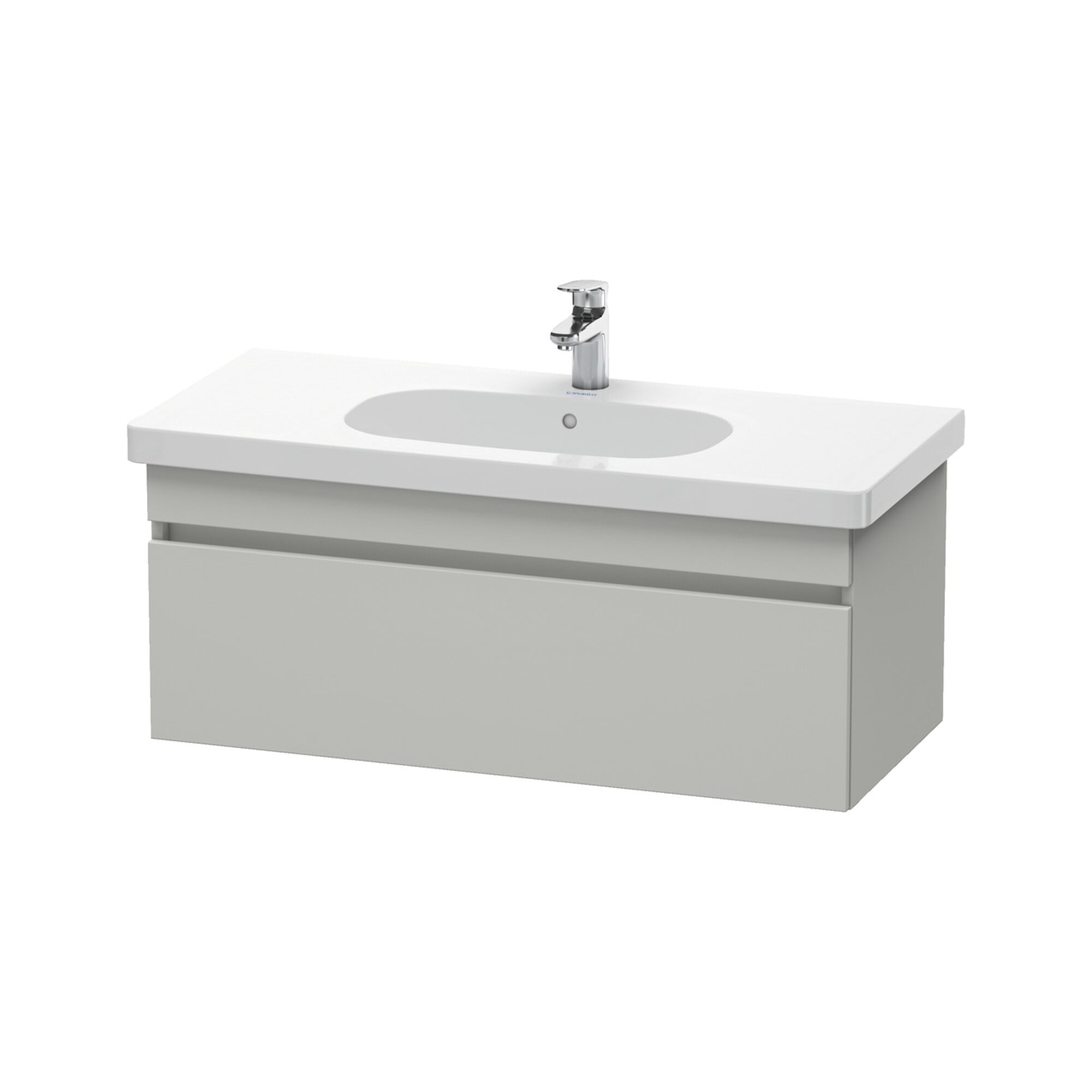 Duravit Waschtischunterschrank DuraStyle 100x45,3cm, betongr ma, 1 Ausz., wandhängend