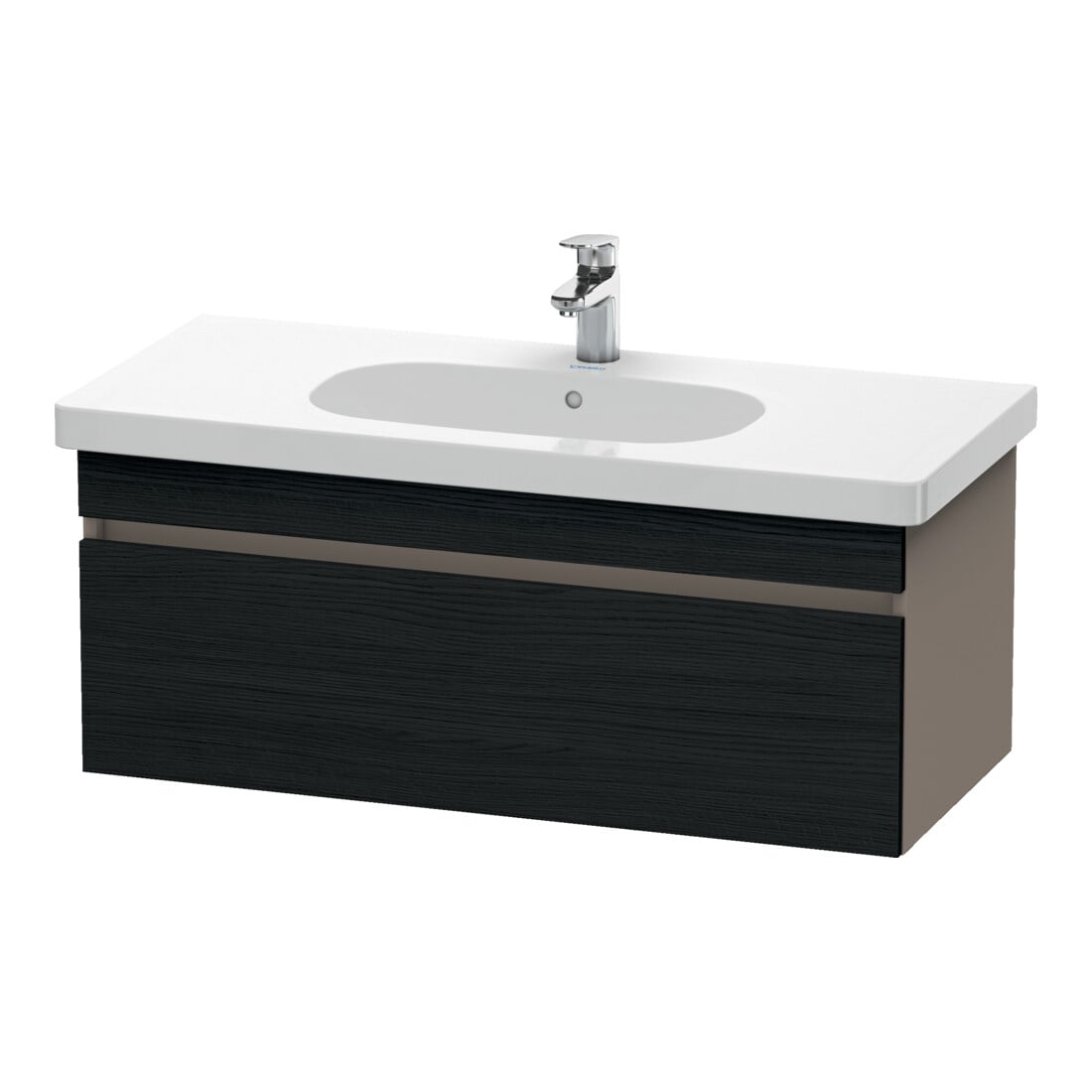 Duravit Waschtischunterschrank DuraStyle 100x45,3cm, E sw/Bas ma, 1 Ausz., wandhängend