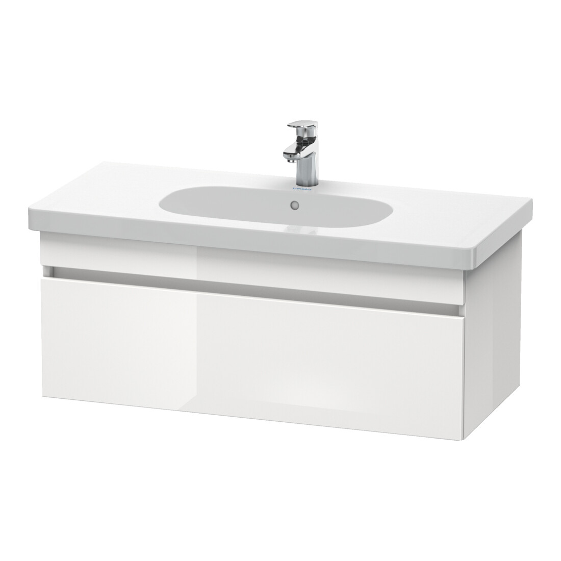 Duravit Waschtischunterschrank DuraStyle 100x45,3cm, E sw/Bas ma, 1 Ausz., wandhängend