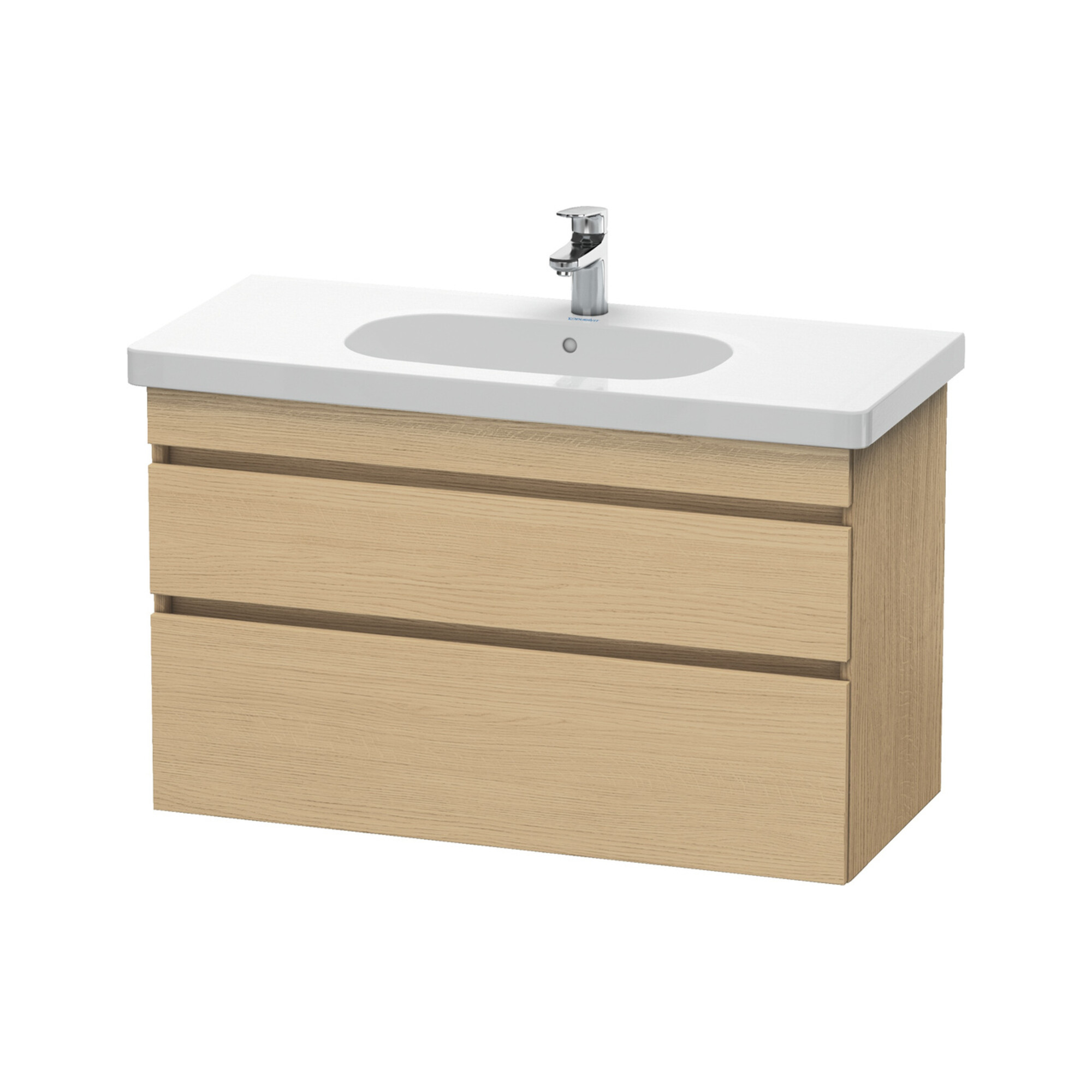 Duravit Waschtischunterschrank DuraStyle 100x45,3cm, Ei Nat, 2 Schubk., wandhängend