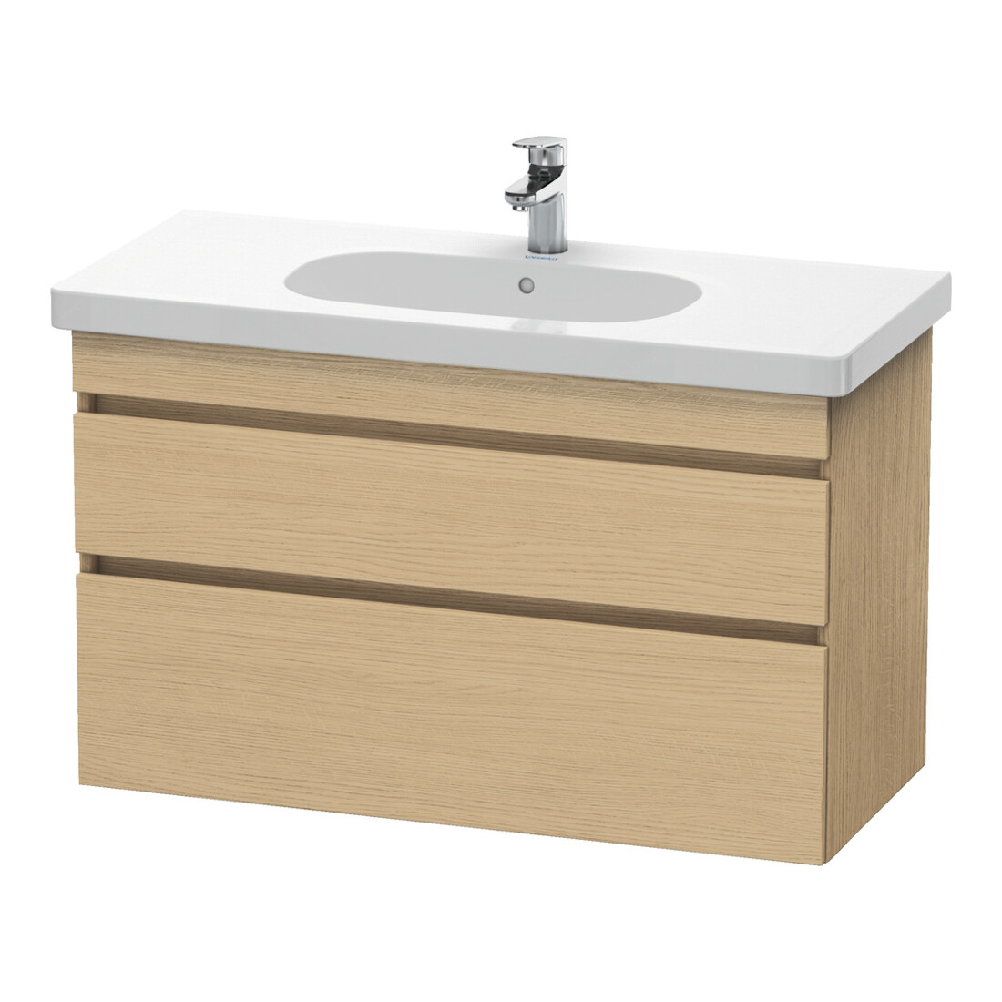 Duravit Waschtischunterschrank DuraStyle 100x45,3cm, Ei Nat, 2 Schubk., wandhängend
