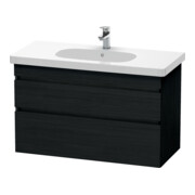 Duravit Waschtischunterschrank DuraStyle 100x45,3cm, Ei sw, 2 Schubk., wandhängend